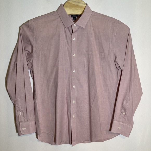 J Crew Thompson Mens XL 17-17.5 Button Up Shirt Long Sleeve Stretch Wrinkle Free - Picture 2 of 5